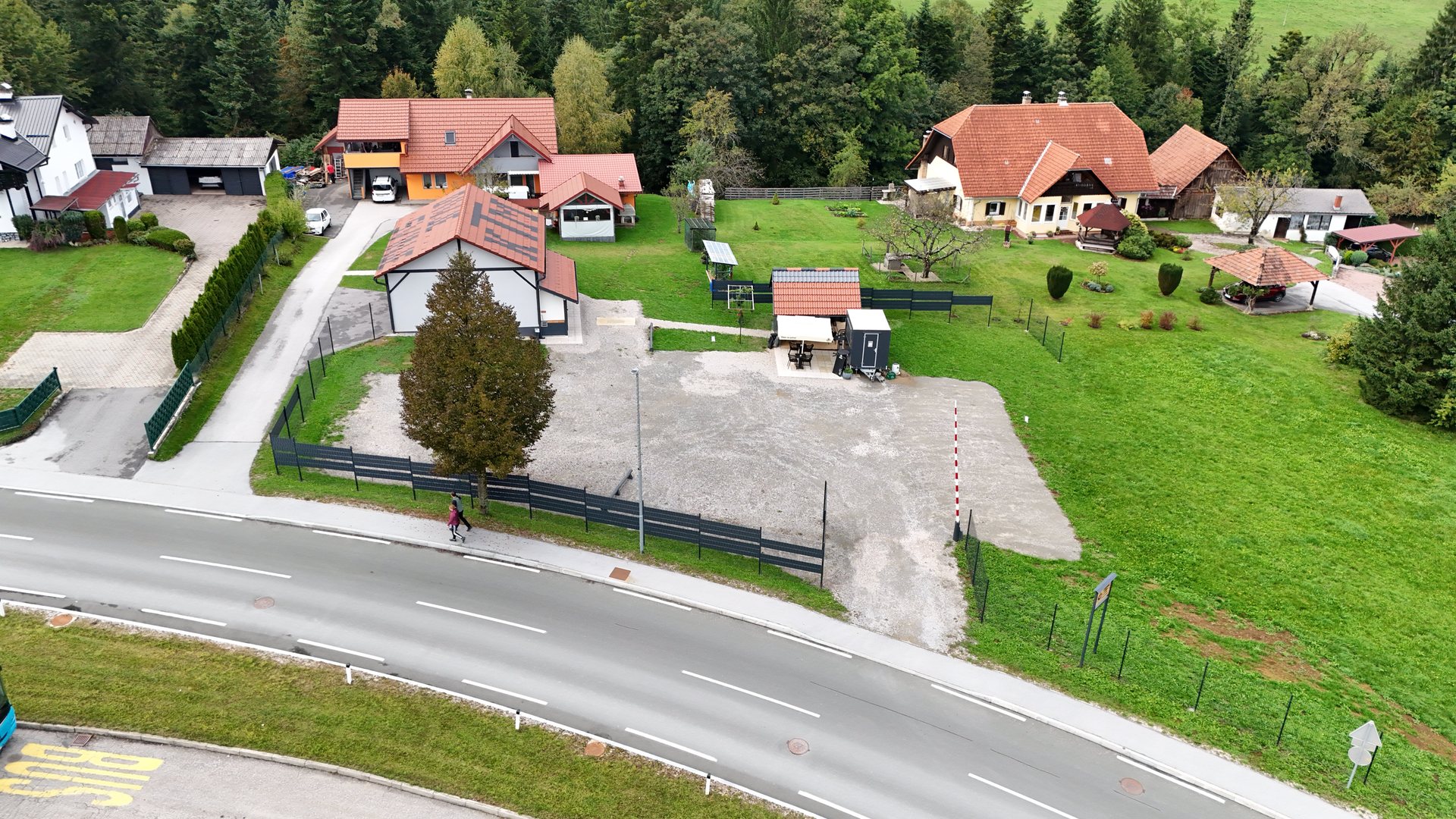 Postajališče za avtodome Camping Stop iz zraka